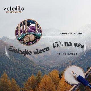 🔥 Sleva 15 % na celý sortiment! 🔥 Pro všechny nadšence do vypalování do dřeva mám speciální akci! Pouze teď můžete získat...